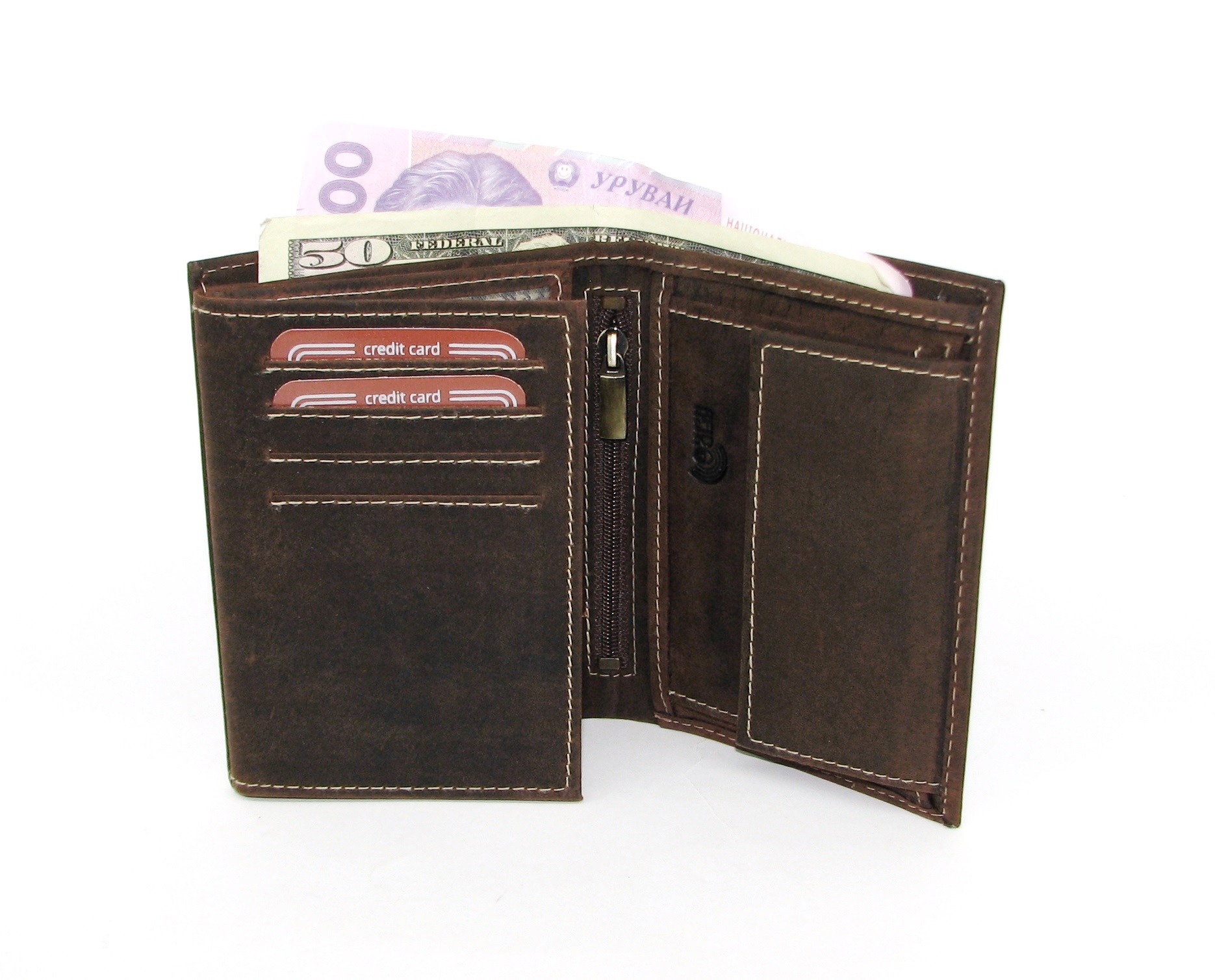 Гаманець чоловічий DNK Leather DNK-03-BAW TAN Гаманець чоловічий DNK Leather DNK-03-BAW TAN